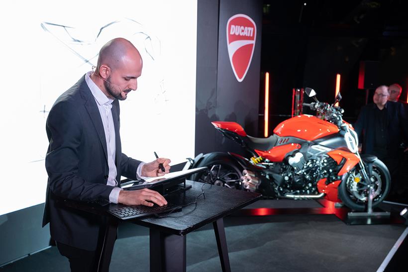 Ducati design presentation underway