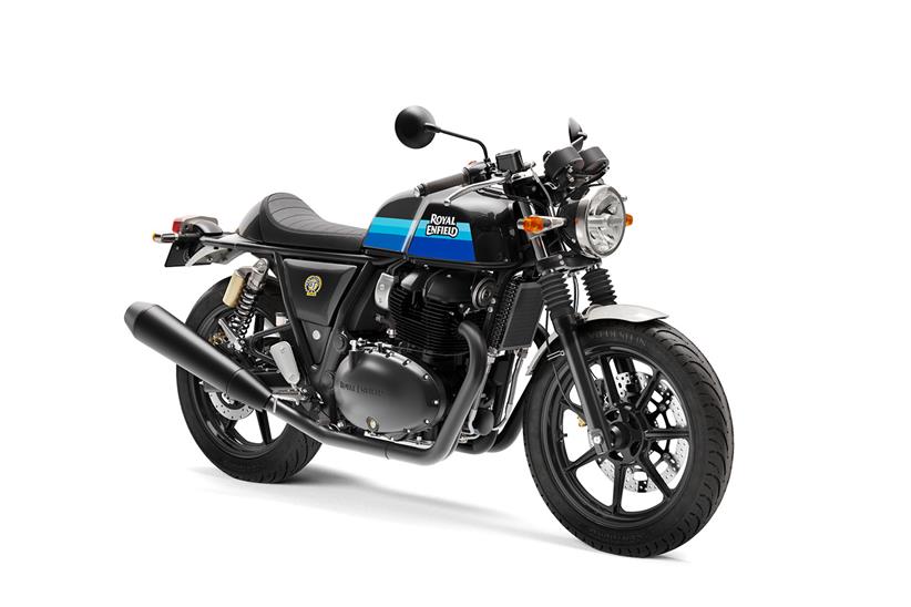 Royal Enfield Continental GT 650 in slip stream blue