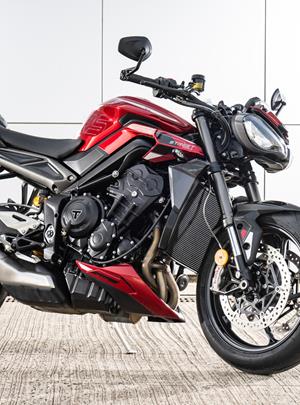 Protection Chute Moto Street Triple 765/675 - Cadre Coulissant En Nylon Noir | Compatible RS, R, S Modèles