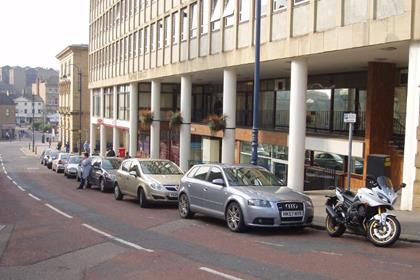 'Free Parking' has resulted in a fine for motorcyclists