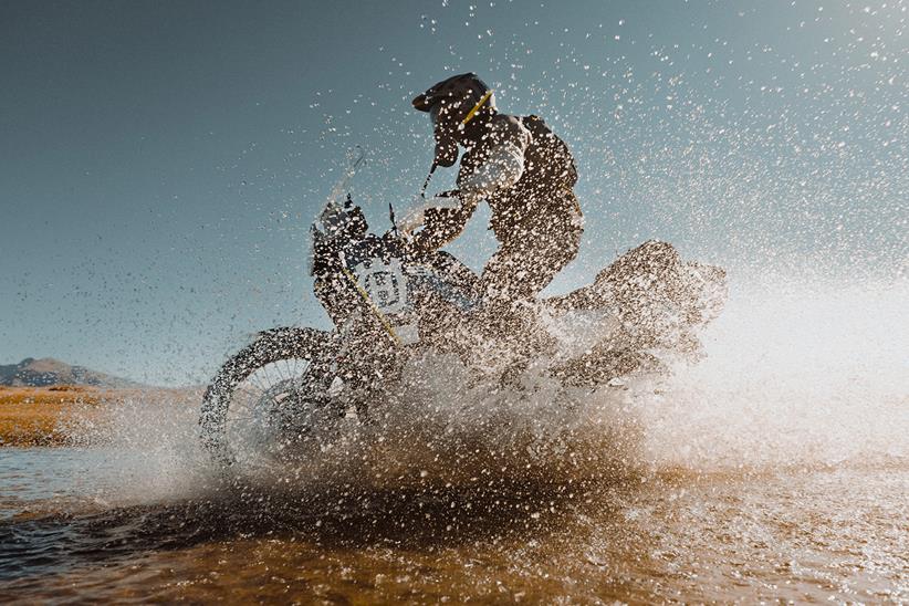 Husqvarna Norden 901 Expedition splashing through water