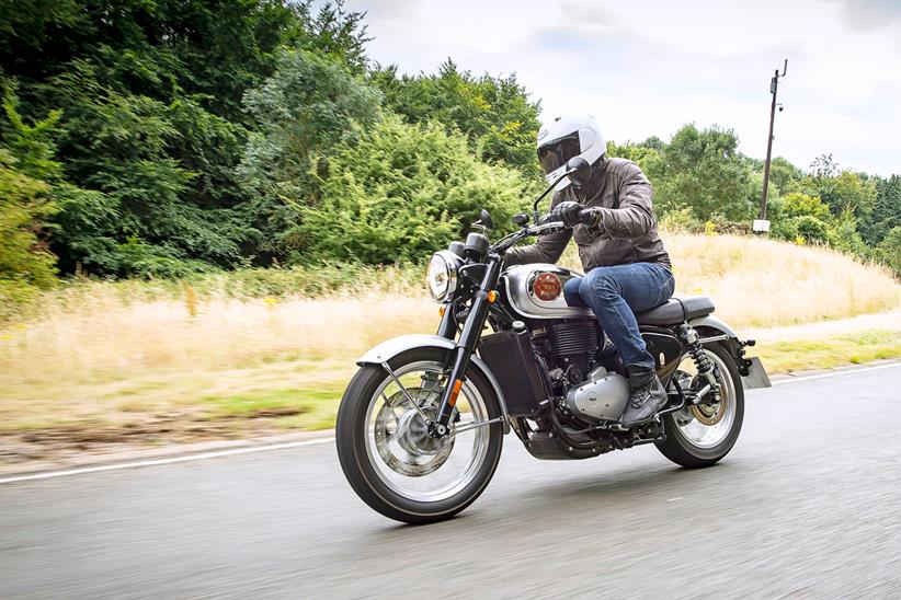 BSA Gold Star on the road