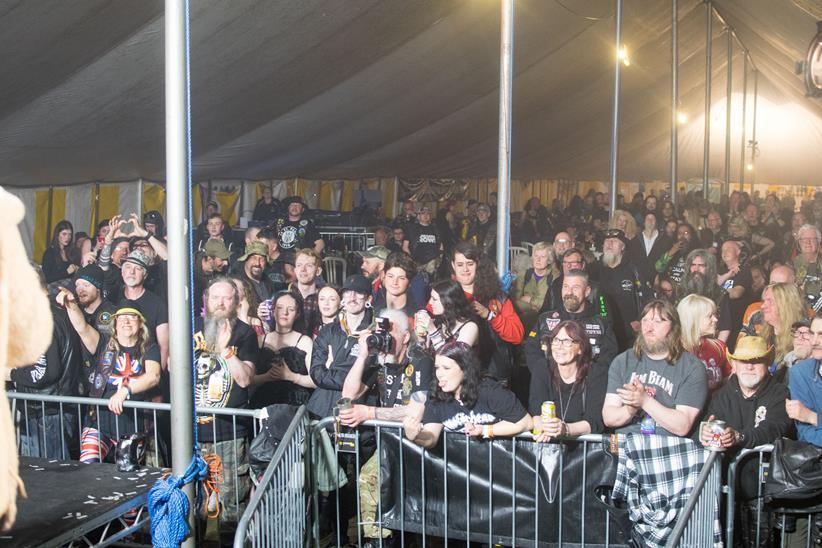 Crowds enjoy live music at the NABD Rally