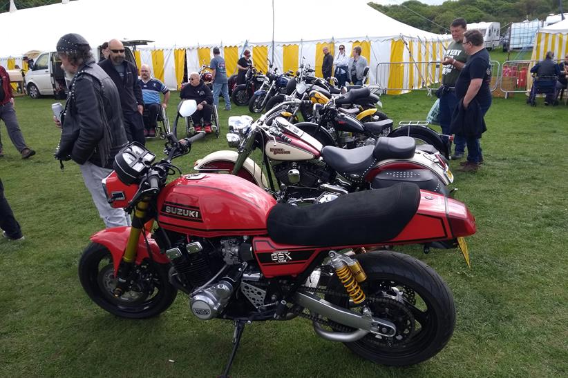 Bikes line up for the NABD bike show