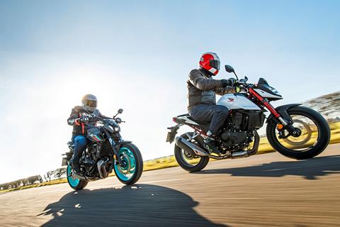 Hornet strikes! Honda's latest CB750 goes up against the mighty Yamaha MT-07