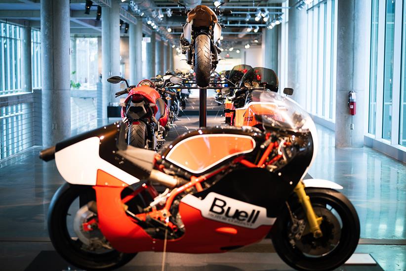 Buell machines on display at the Barber Museum