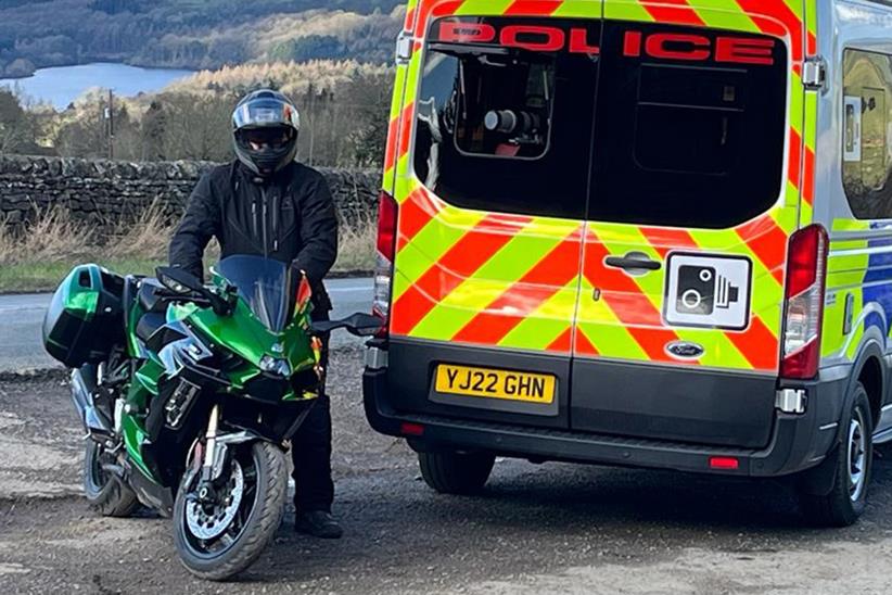 North Yorkshire Police undercover Kawasaki Ninja H2 SX