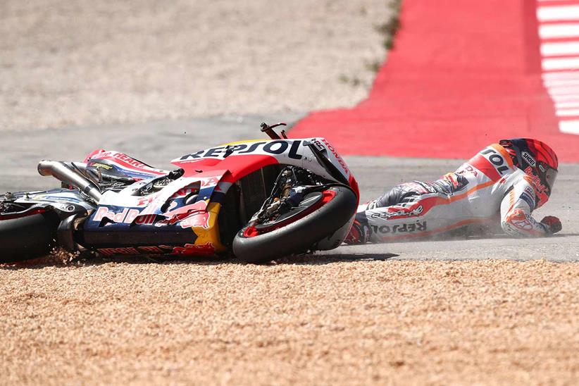 Marc Marquez following his Portimao crash