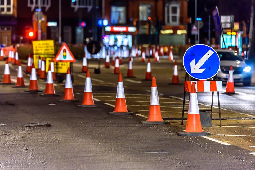 Roadworks in the UK