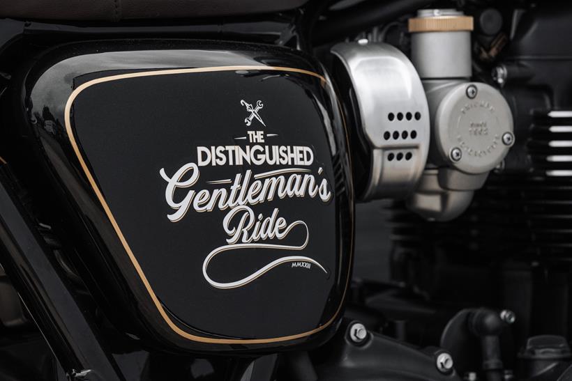 Distinguished Gentleman's Ride side plate logo