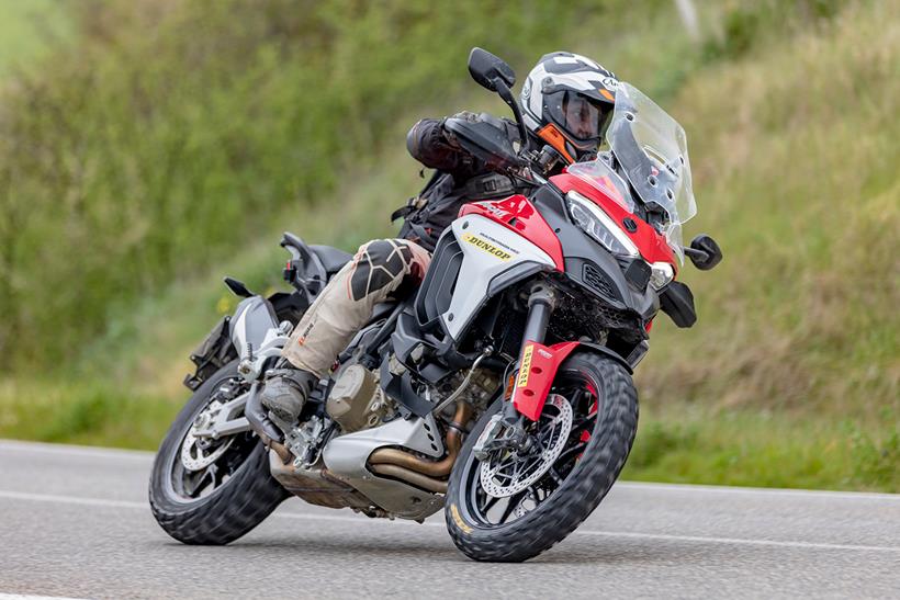 Dunlop Trailmax Raid tyres fitted to a Ducati Multistrada V4