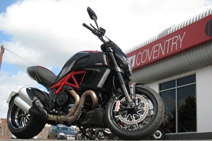 Collecting the Diavel from Coventry