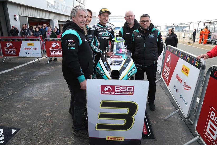 Josh Brookes and FHO Racing celebrate qualifying in third position