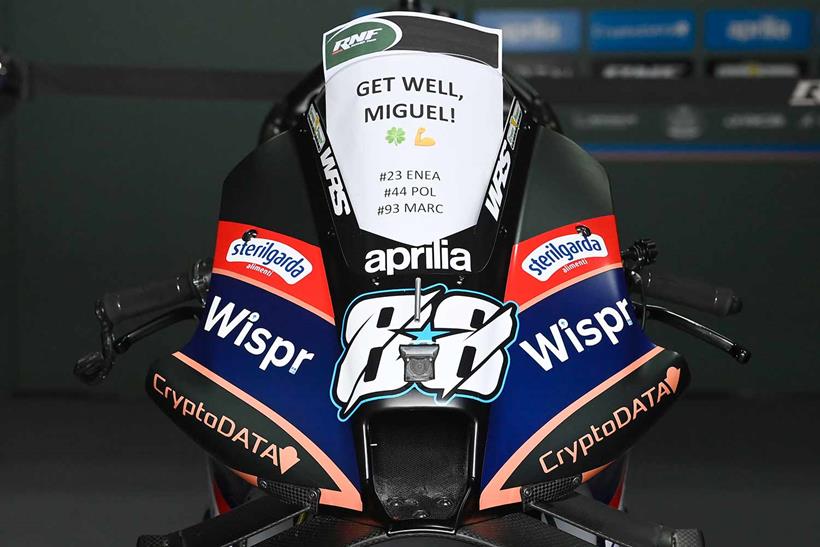 Get well soon! RNG Racing send a message to Oliveira, Marquez, Bastianini and Pol Espargaro