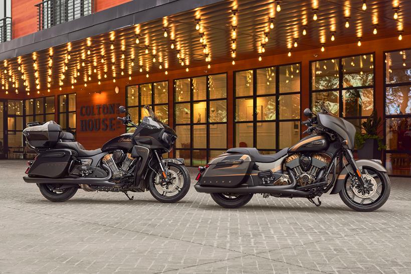 Both Indian Elite motorcycles are limited in numbers