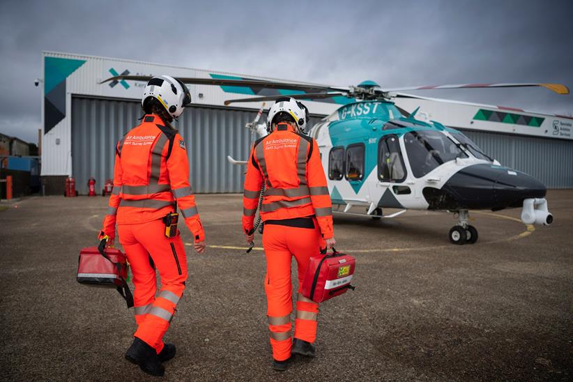 Kent, Surrey, Sussex Air Ambulance crew