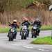 Three 2023 muscle bikes riding on a UK national speed limit road