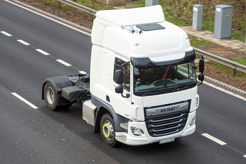 The unmarked HGV used by Derbyshire Police