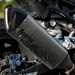 BMW M1000R long-term test bike dirty exhaust