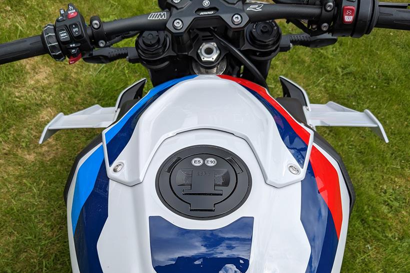 MCN fleet BMW M1000R rider's view of the aero