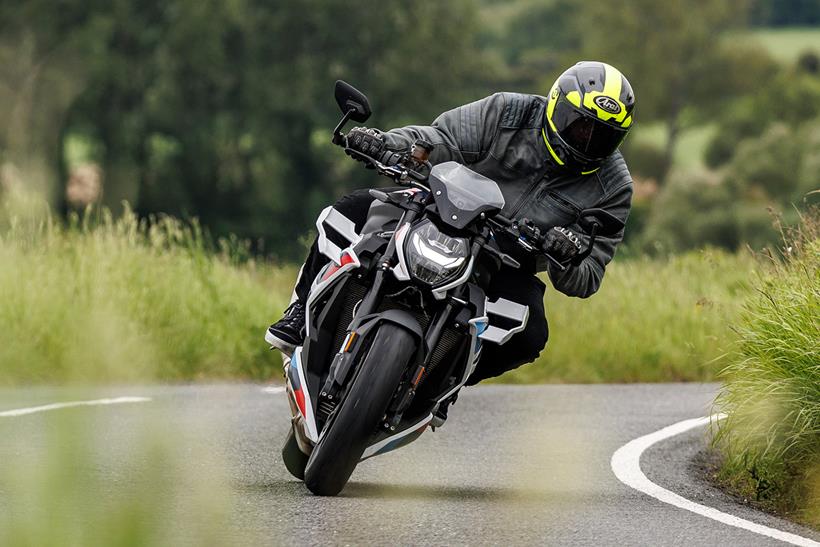 MCN fleet BMW M1000R ridden by Ben Clarke