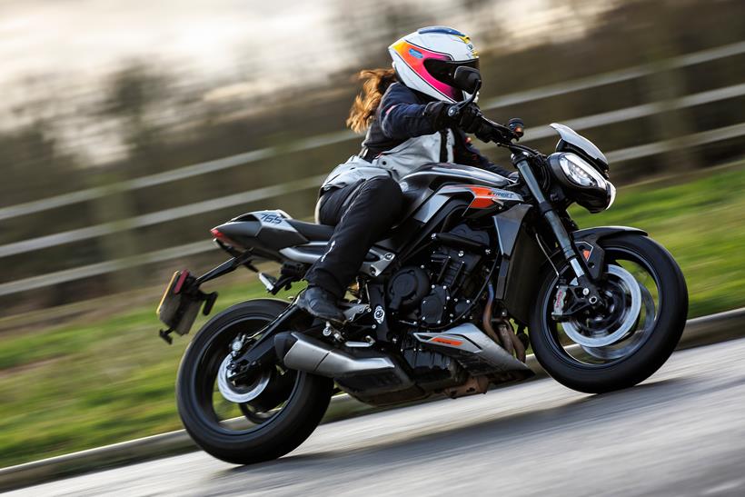 Triumph Street Triple 765 RS wet weather handling