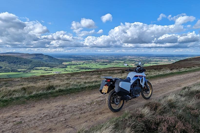 Honda XL750 Transalp long-term test bike on greenlane