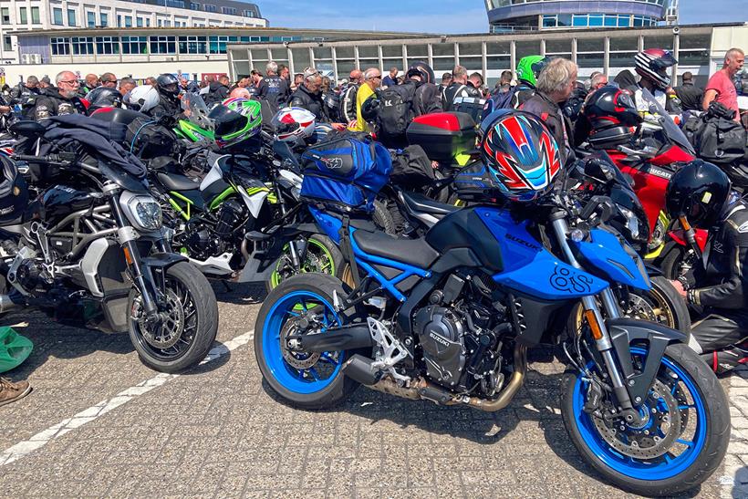 Waiting for the ferry home from the Isle of Man TT races