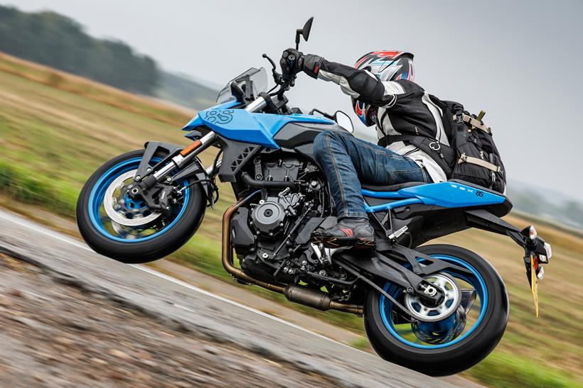 Suzuki GSX-8S on the road