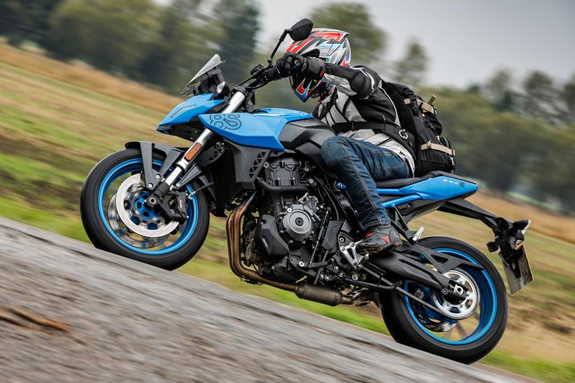 Suzuki GSX-8S ridden on the road