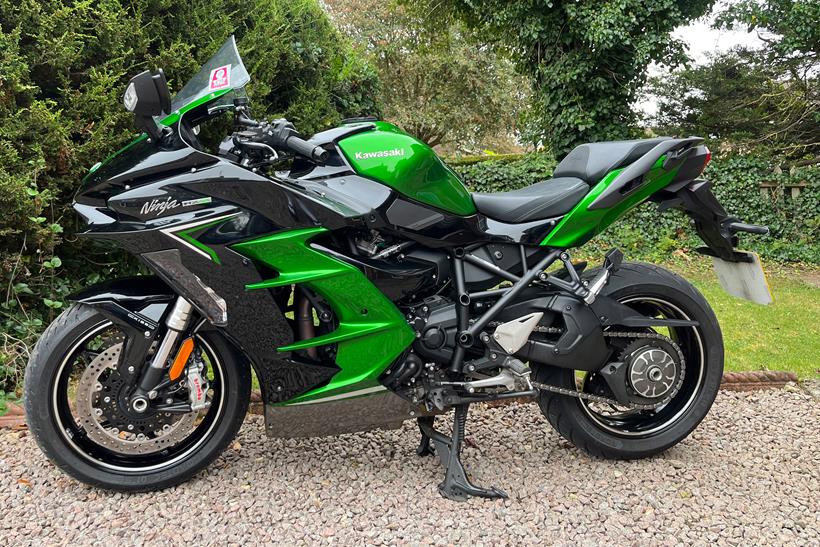 Kawasaki Ninja H2 SX SE long-term test bike left side