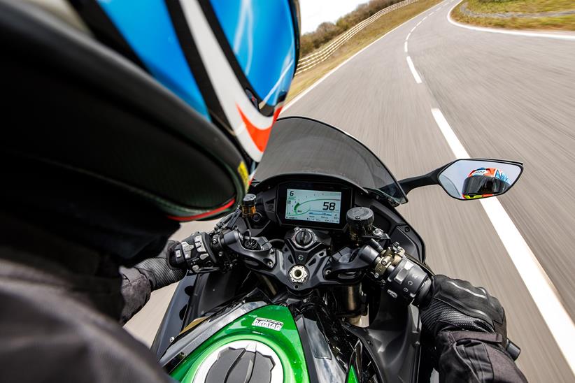 Kawasaki Ninja H2 SX SE long-term test bike onboard