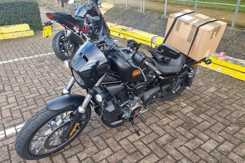 Harley-Davidson Nightster Special carrying a load