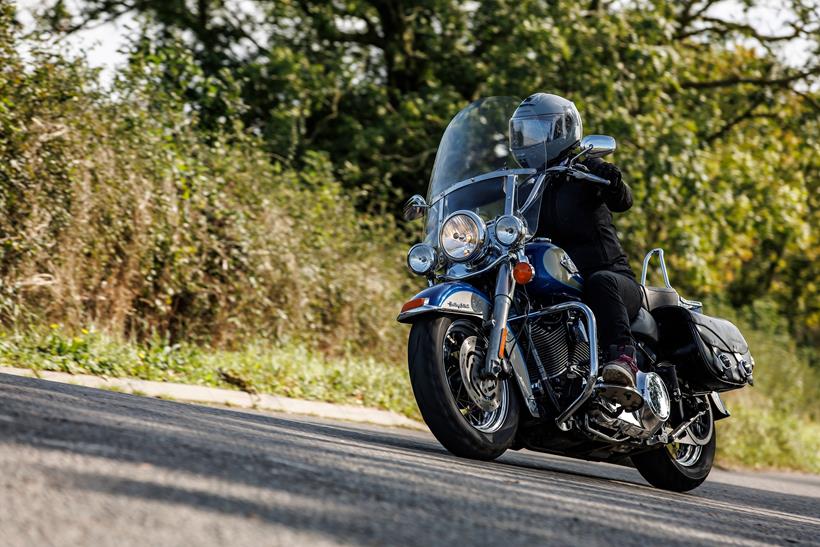 Harley-Davidson Heritage Softail on the road