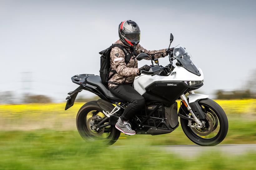 2023 Zero DSR/X long-term test bike on the road