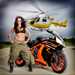 Jodie Marsh, bike and helicopters - all in aid of Essex Air Ambulance