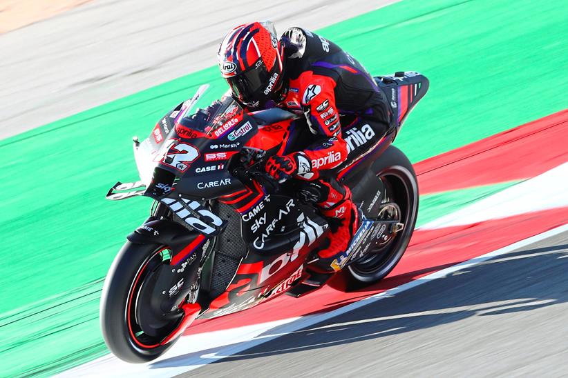 Aprilia's winged leathers in testing