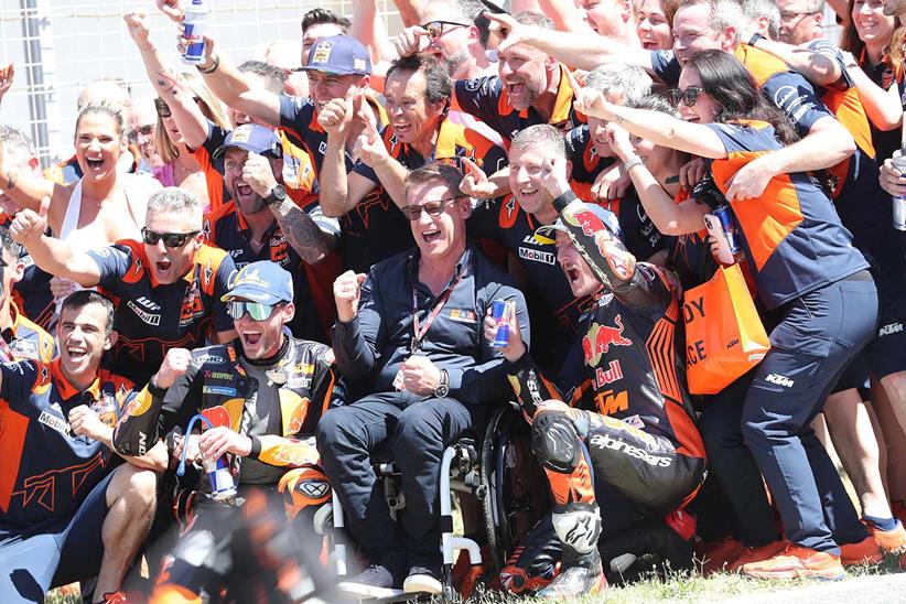 Red Bull KTM celebrate sprint race victory at Jerez