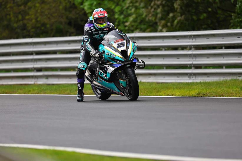 Josh Brookes in action for FHO Racing BMW at Oulton Park