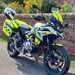 A police motorcycle being deployed for speed camera duties