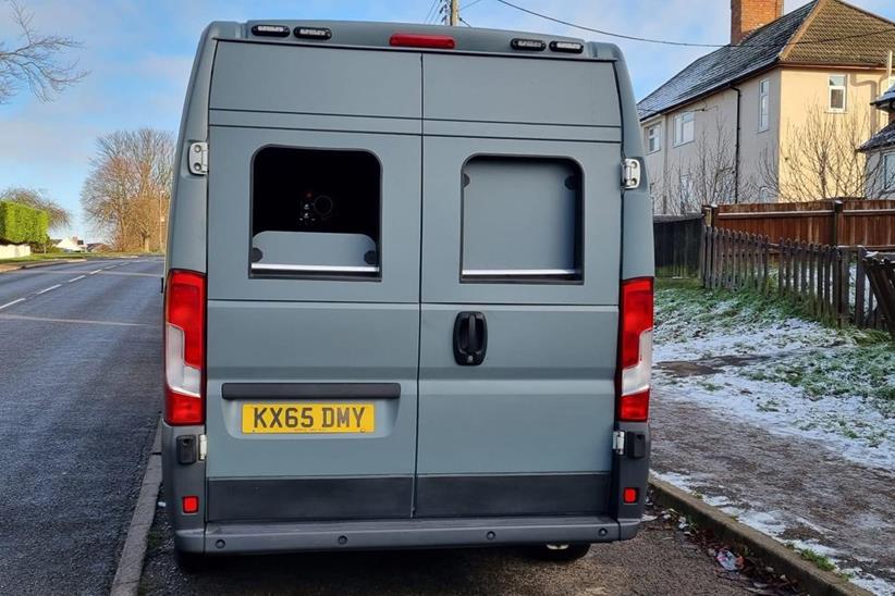 Stealth police speed camera van