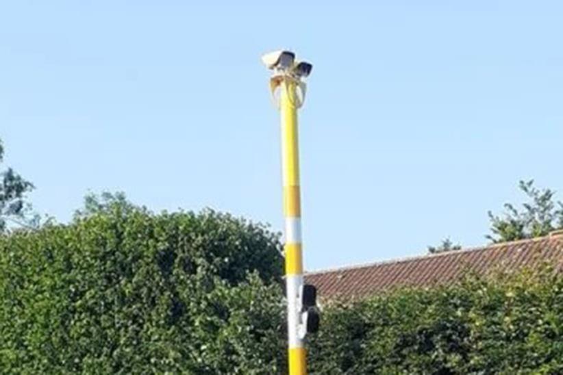 Two-way speed camera detail