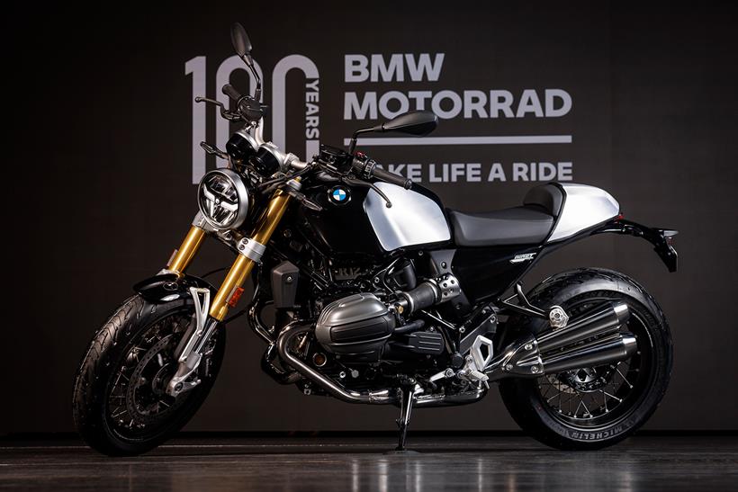 A left-side view of the BMW R12 nineT