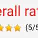 Overall verdict is five stars out of five