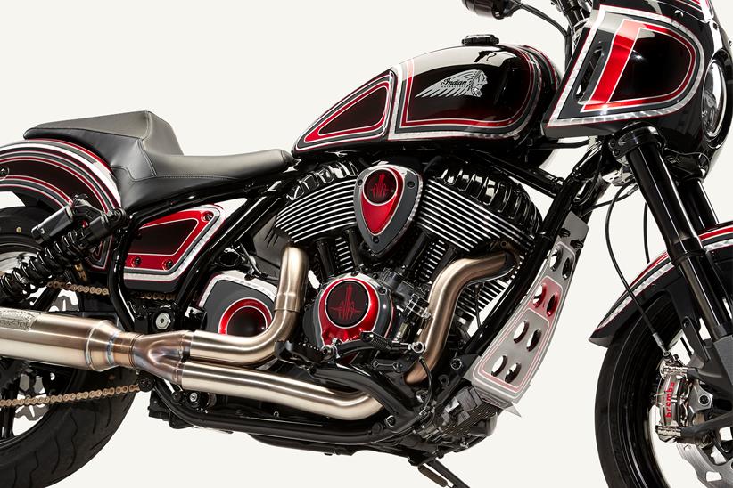 'Forged' custom Indian Sport Chief paint