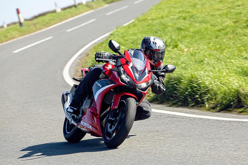 Cornering right on the Honda CBR500R