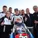 Alastair Seeley and SYNETIQ BMW celebrate Superstock success at the North West 200