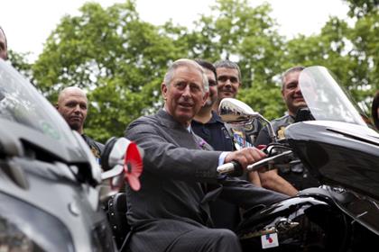 Prince of Wales meet Royal Legion's biker branch