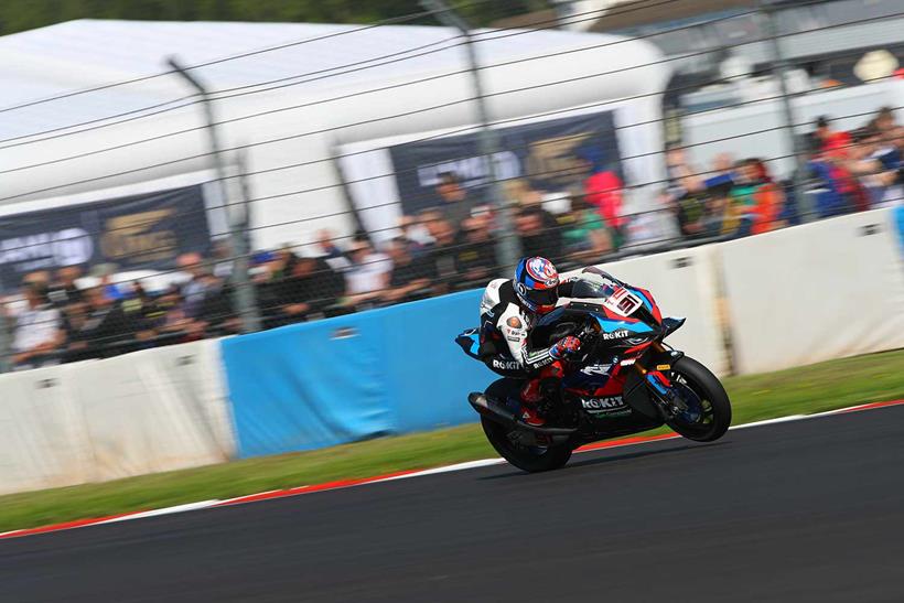 Leon Haslam had to settle for second on the grid