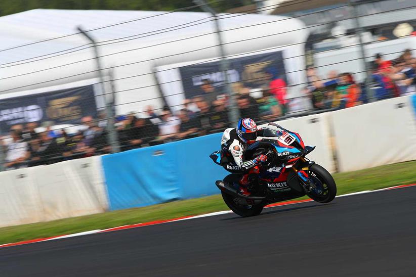 Leon Haslam had to settle for second on the grid